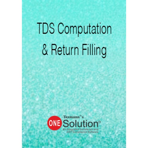 Taxmann's CD on TDS Computation & Return Filing 2017-18 [Single User]